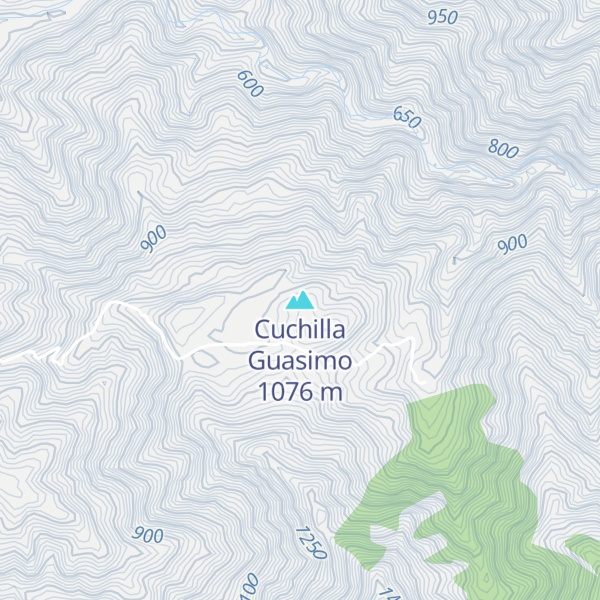 Map of Cuchilla Guasimo