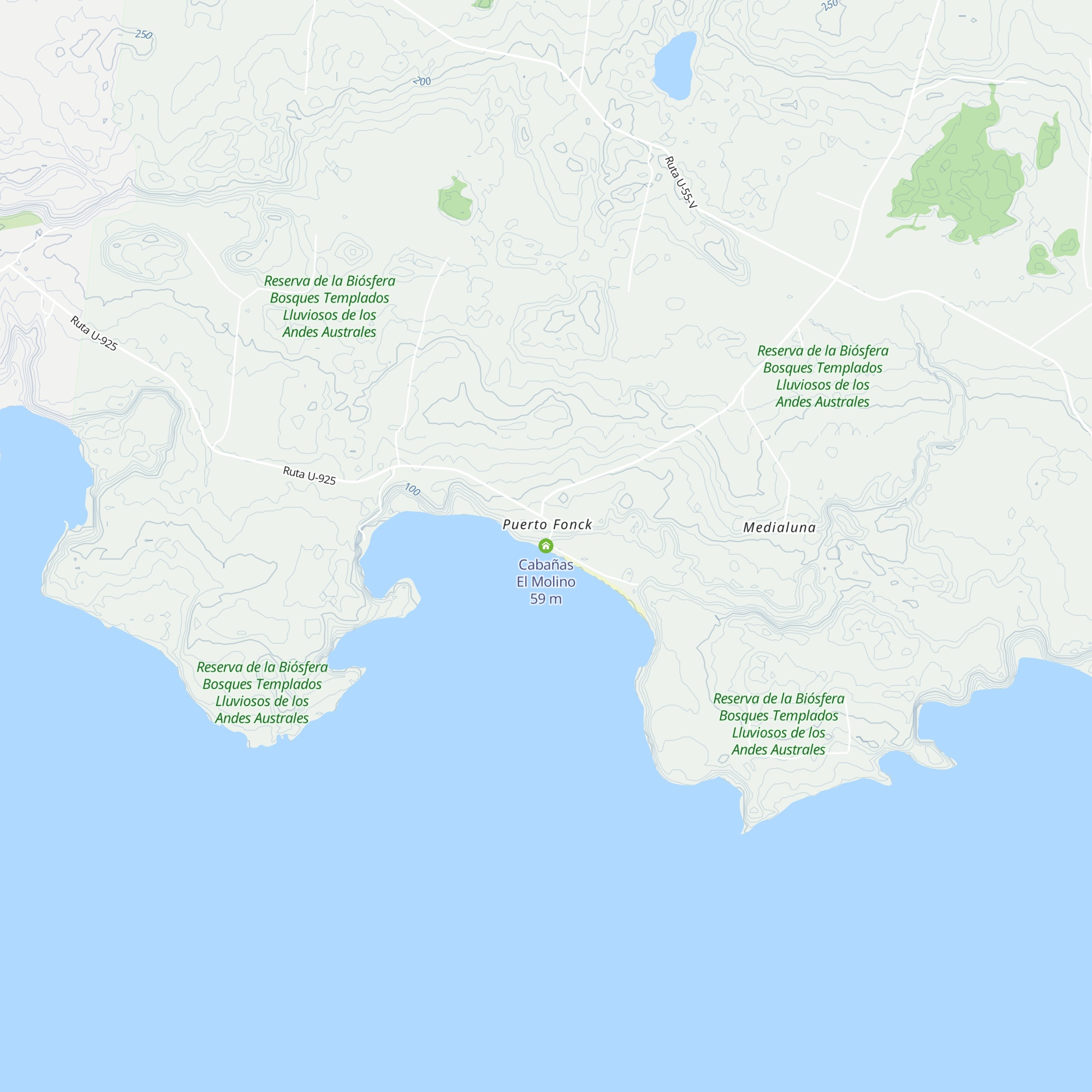 Cabañas El Molino map