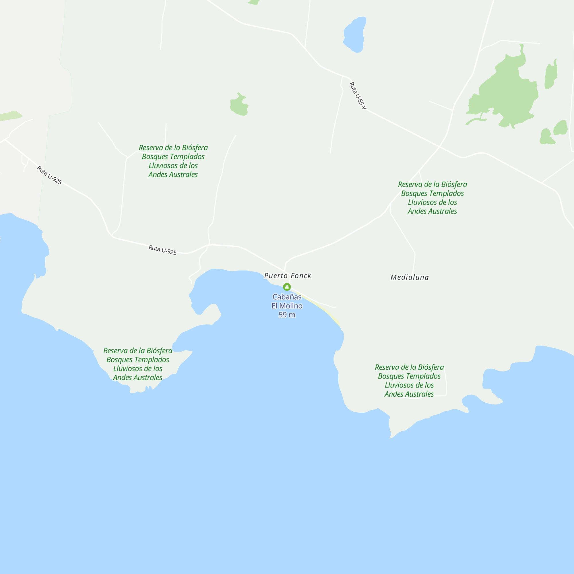 Cabañas El Molino map