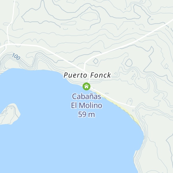 Map of Cabañas El Molino