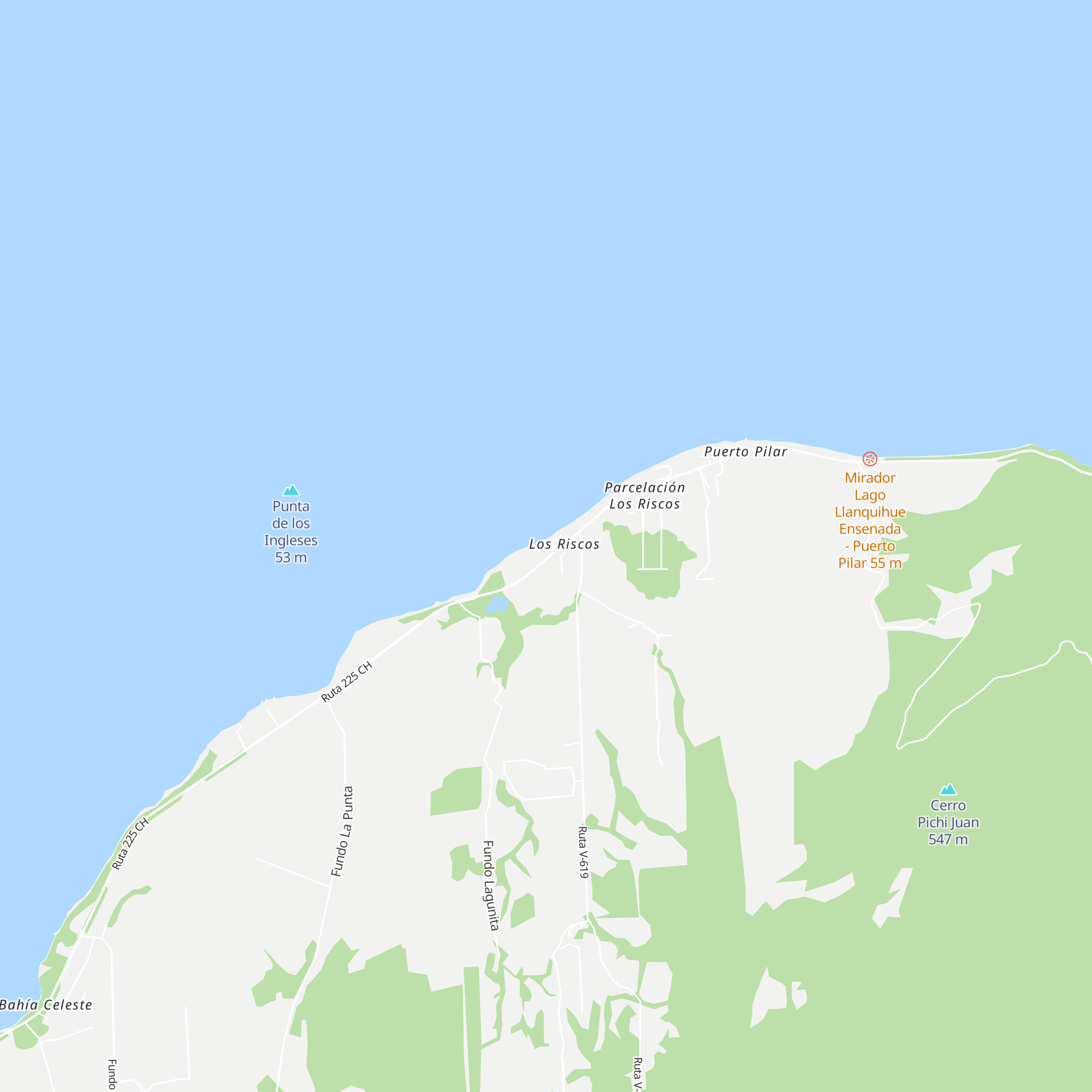 Cabañas Rio Pescado map