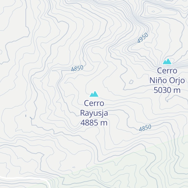 Map of Cerro Rayusja
