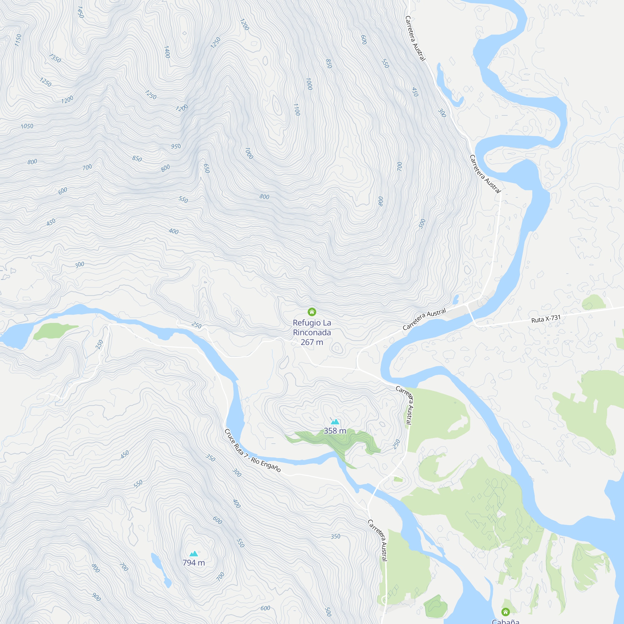 Refugio La Rinconada map