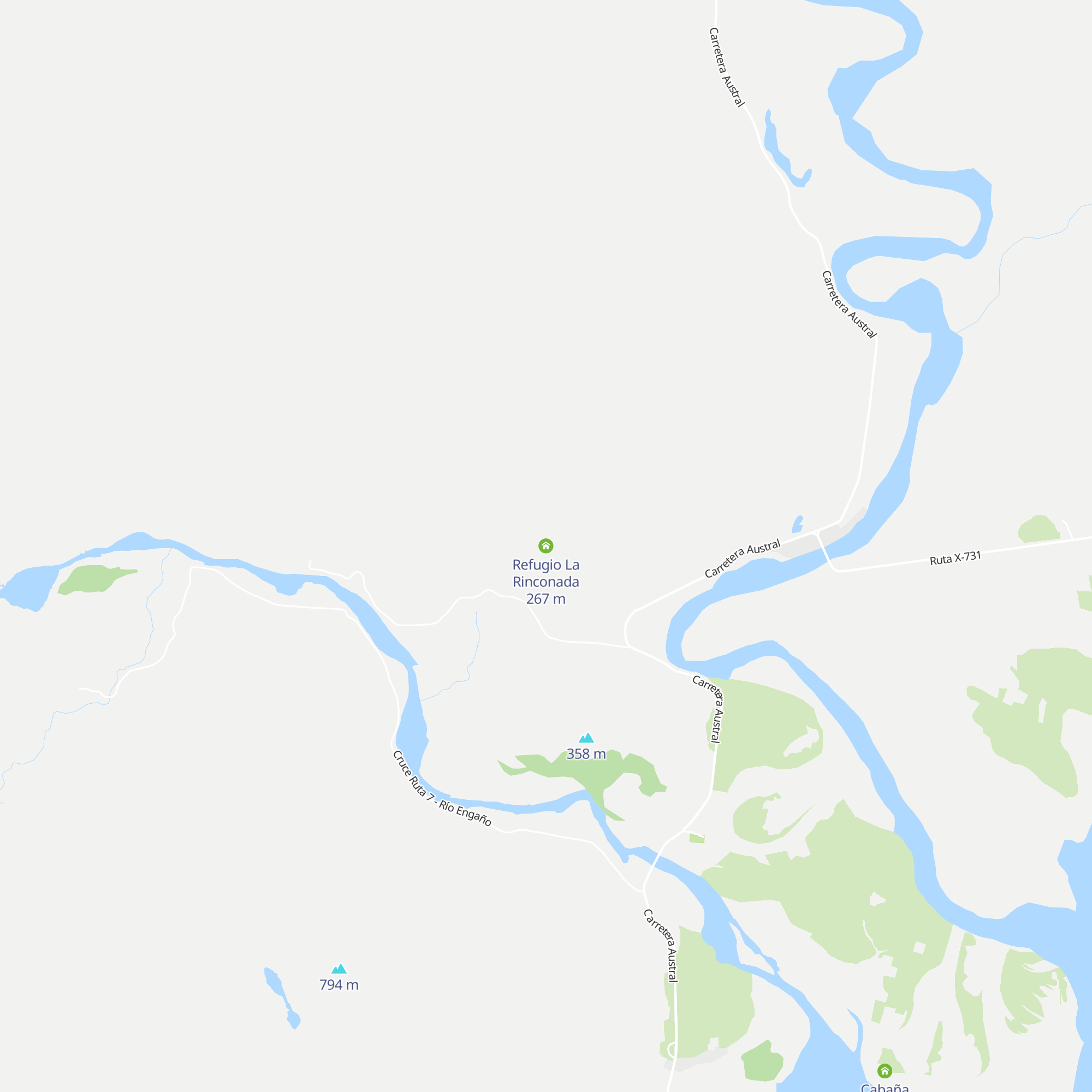 Refugio La Rinconada map