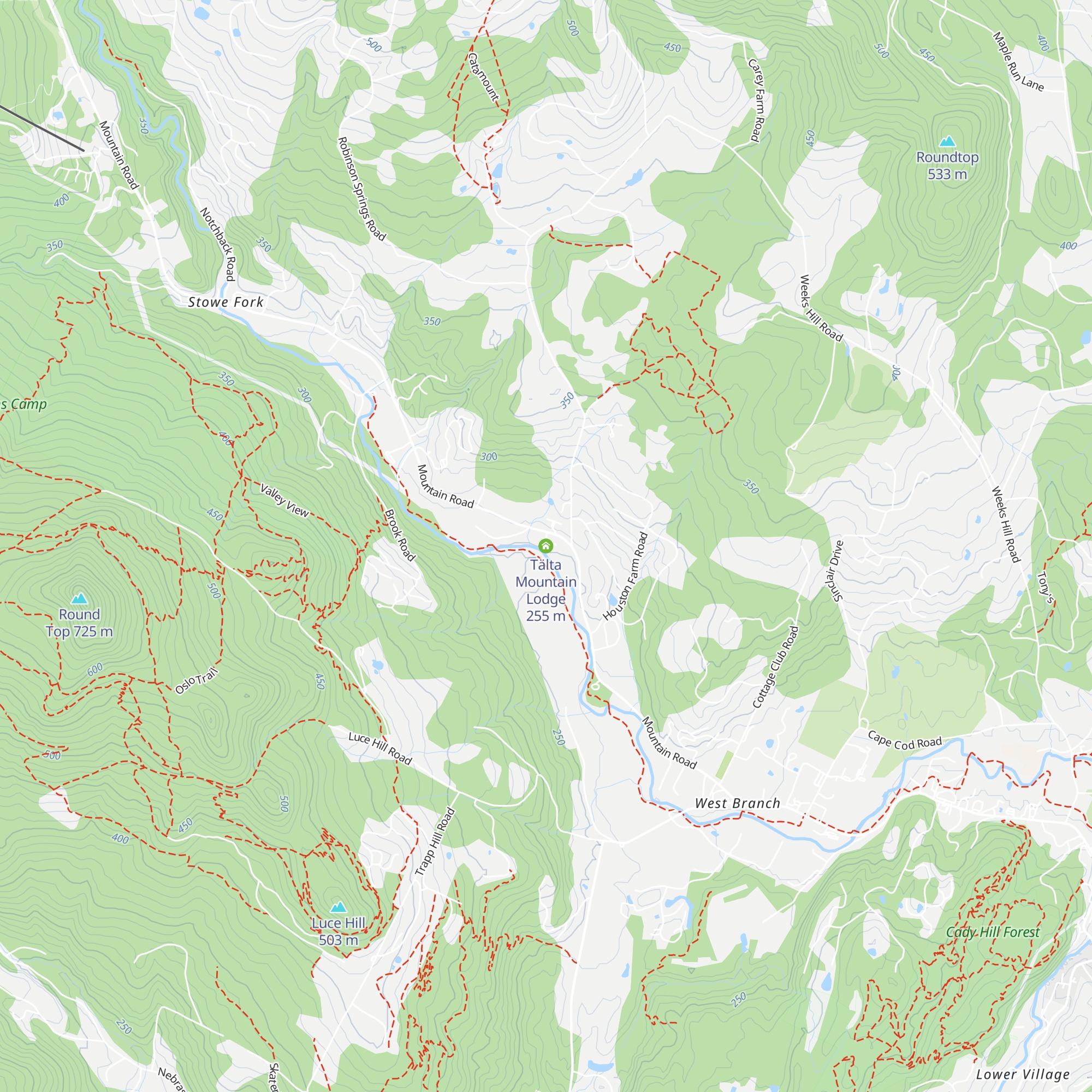 Tälta Mountain Lodge map