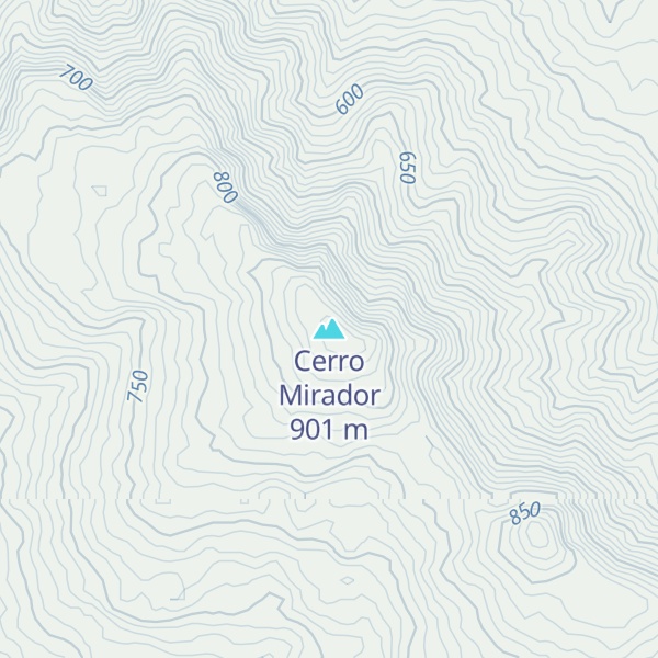 Map of Cerro Mirador