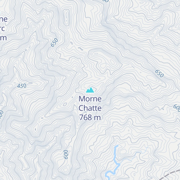 Map of Morne Chatte