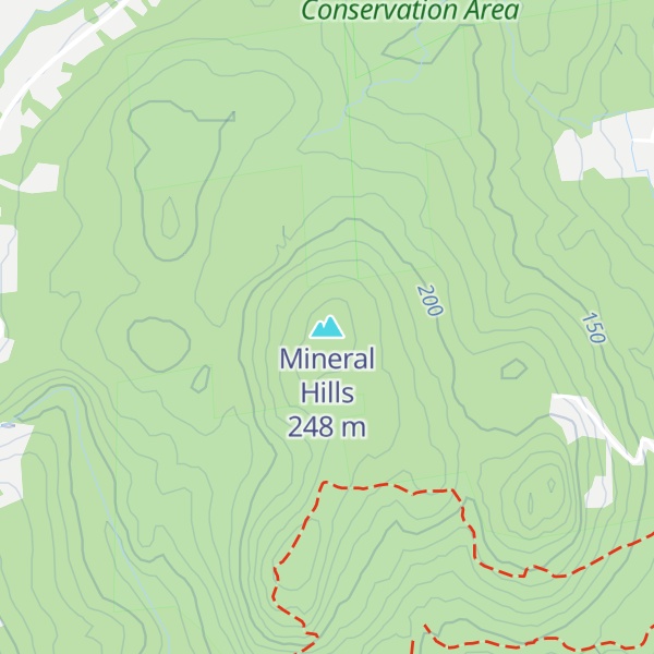 Map of Mineral Hills