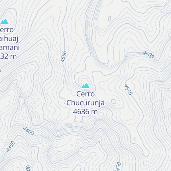 Map of Cerro Chucurunja