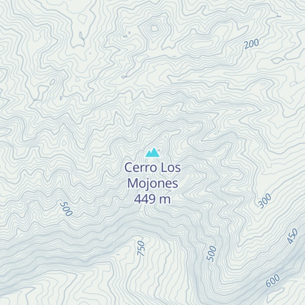 Map of Cerro Los Mojones