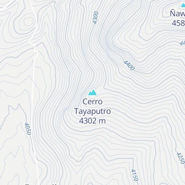 Map of Cerro Tayaputro