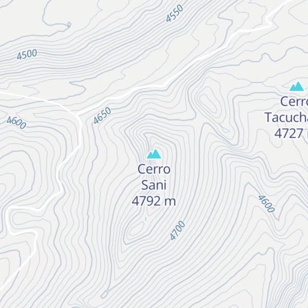 Map of Cerro Sani