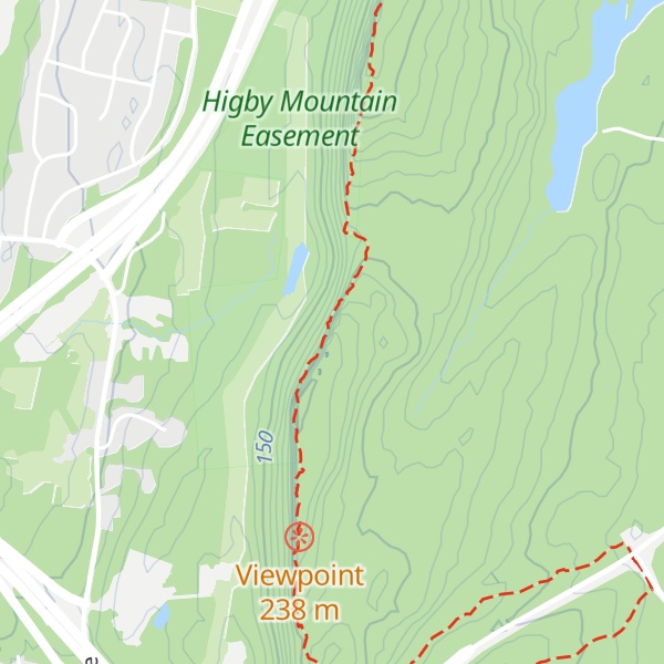 Map of Camels Hump