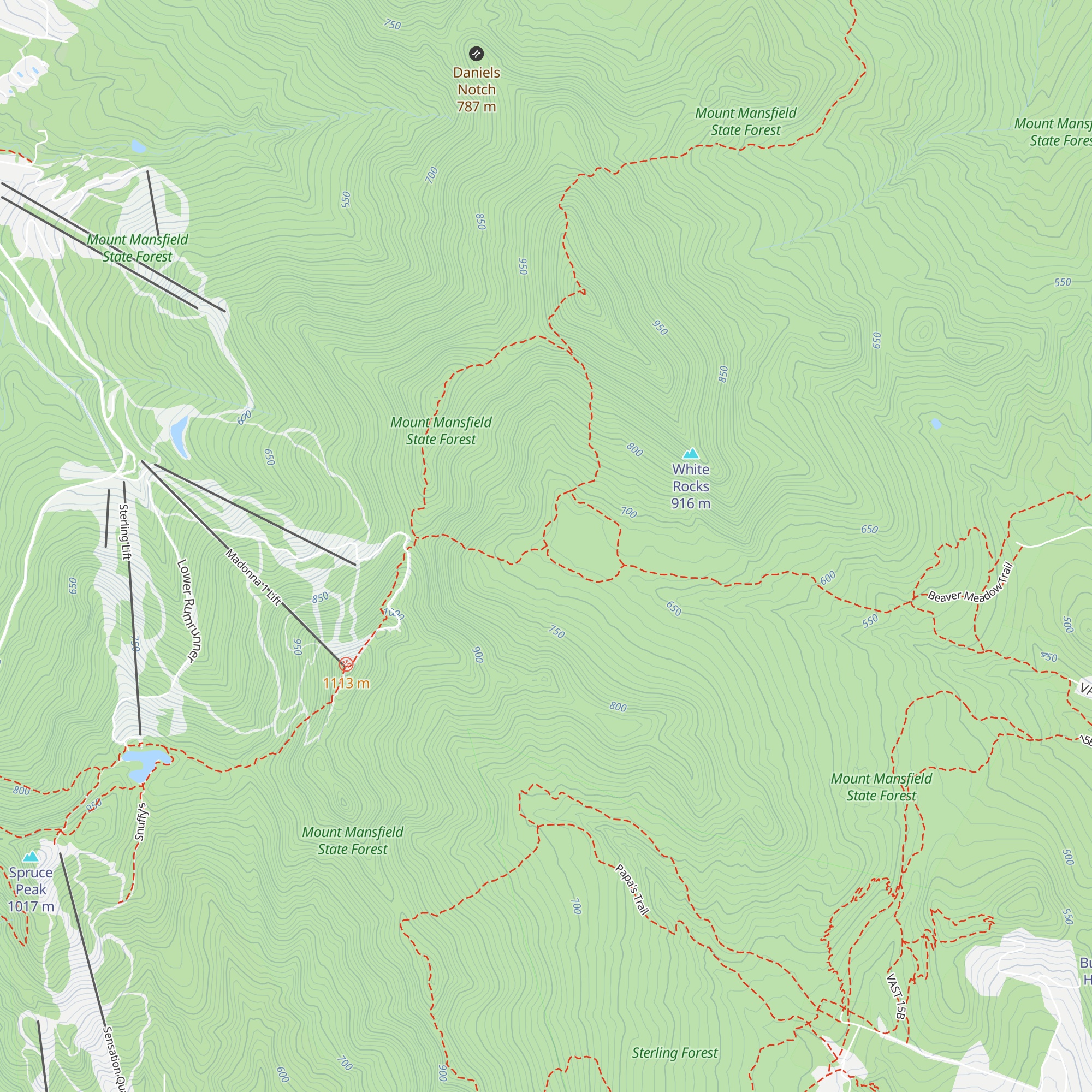 Beaver Meadow Lodge map