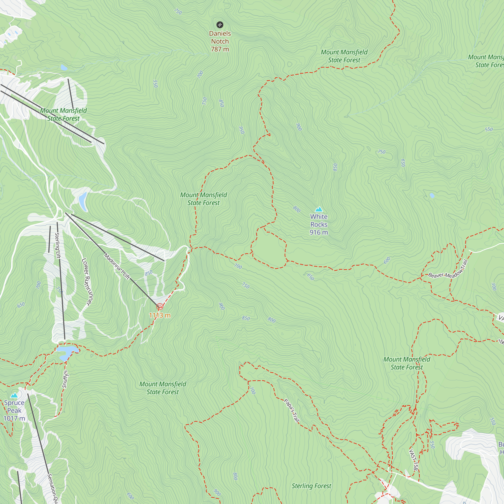 Beaver Meadow Lodge map