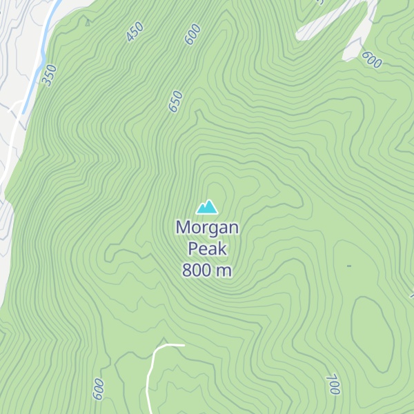 Map of Morgan Peak