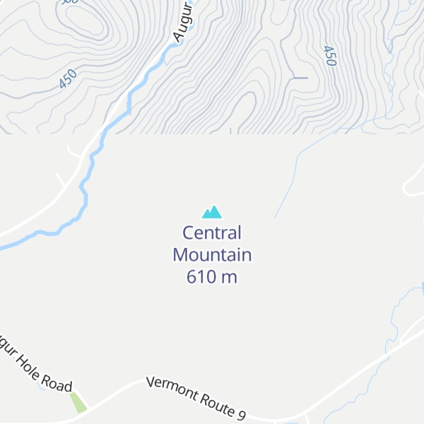 Map of Central Mountain