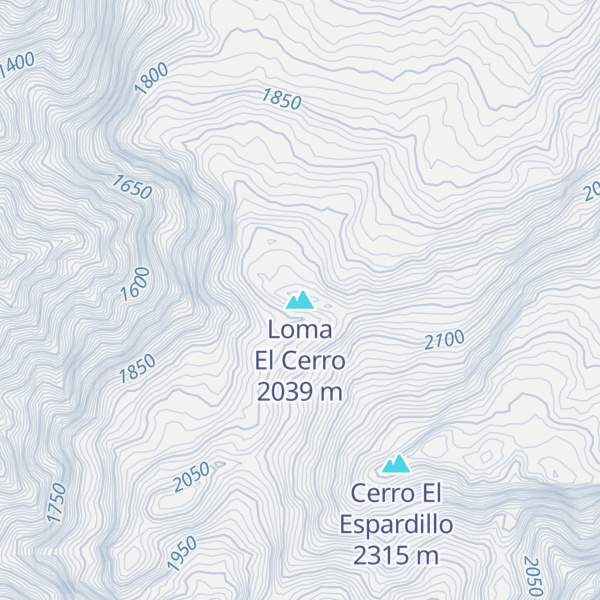 Map of Loma El Cerro