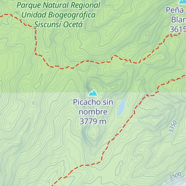 Map of Picacho sin nombre