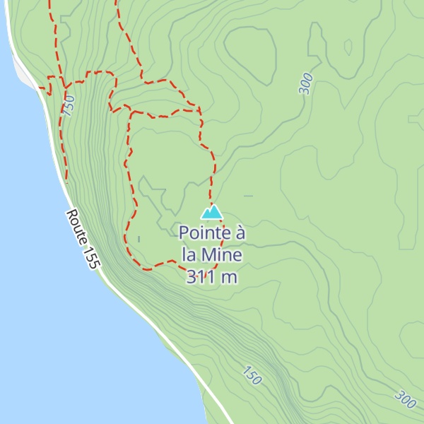 Map of Pointe à la Mine