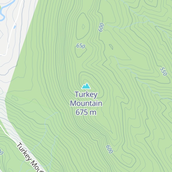 Map of Turkey Mountain