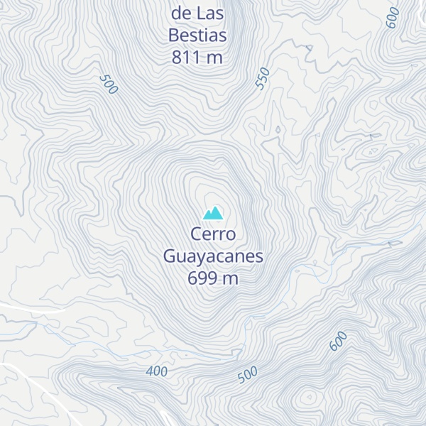 Map of Cerro Guayacanes