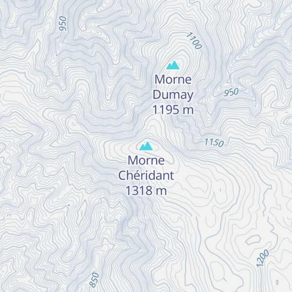 Map of Morne Chéridant