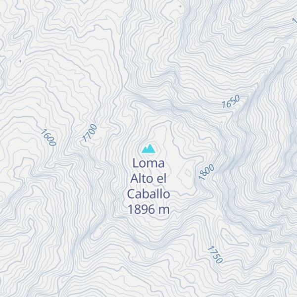 Map of Loma Alto el Caballo