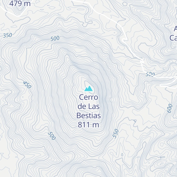 Map of Cerro de Las Bestias