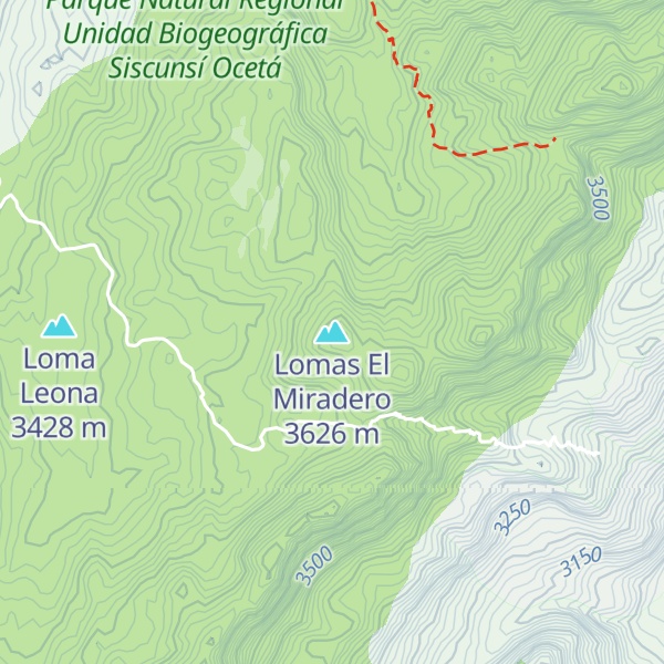 Map of Lomas El Miradero