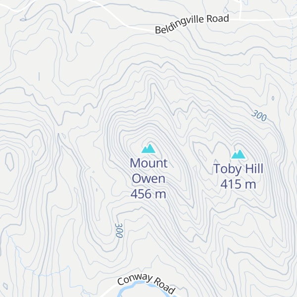 Map of Mount Owen