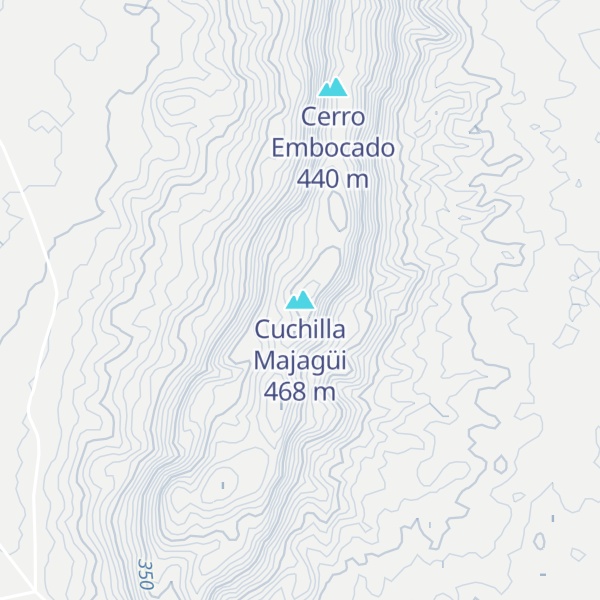 Map of Cuchilla Majagüi
