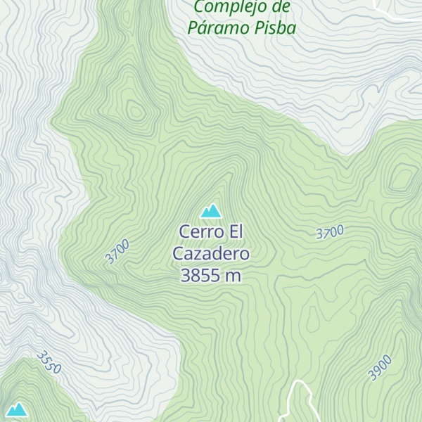Map of Cerro El Cazadero