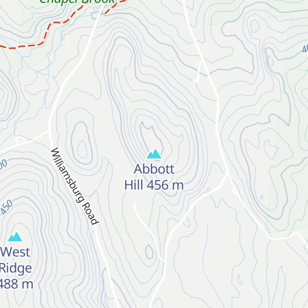 Map of Abbott Hill