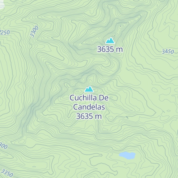 Map of Cuchilla De Candelas