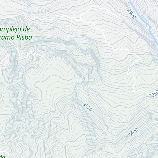 Map of Cerro Banco El Moda