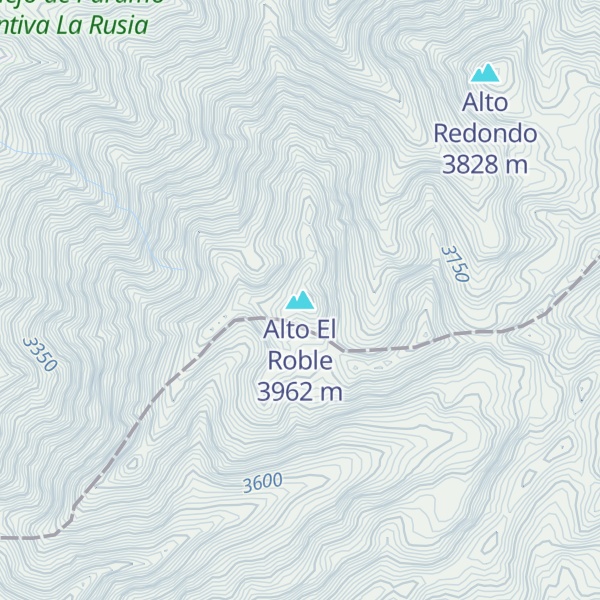Map of Alto El Roble