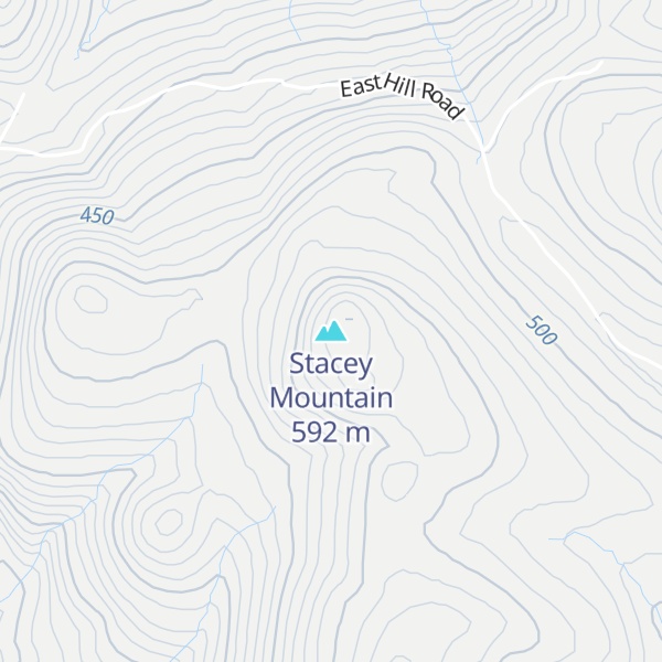 Map of Stacey Mountain