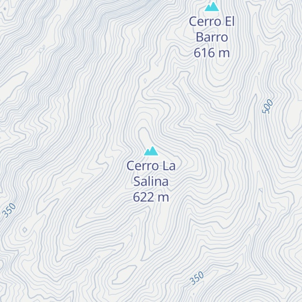 Map of Cerro La Salina