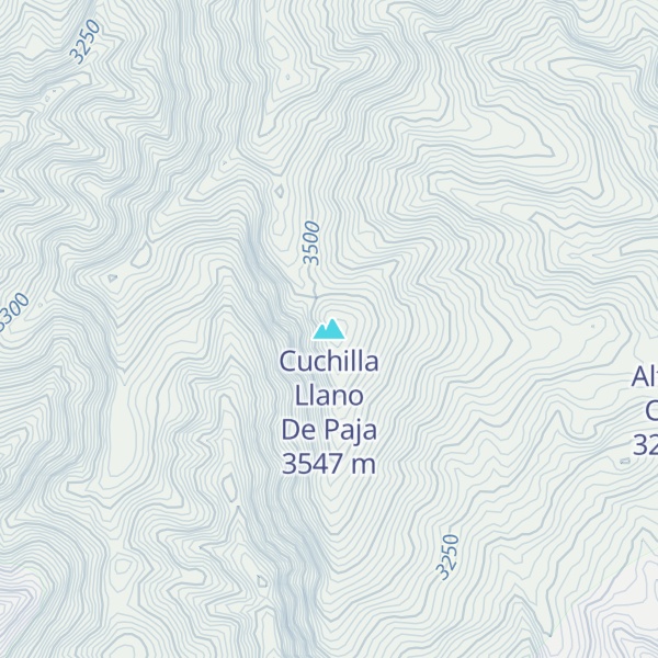 Map of Cuchilla Llano De Paja