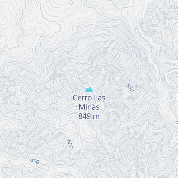 Map of Cerro Las Minas