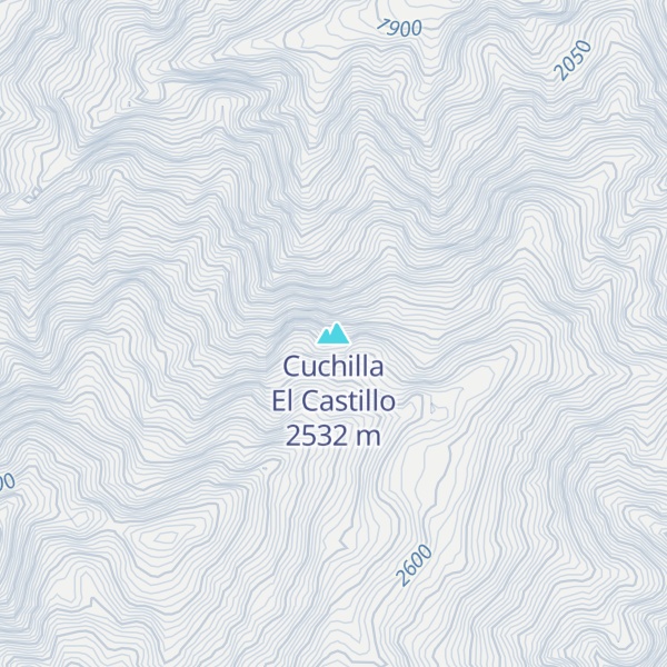 Map of Cuchilla El Castillo