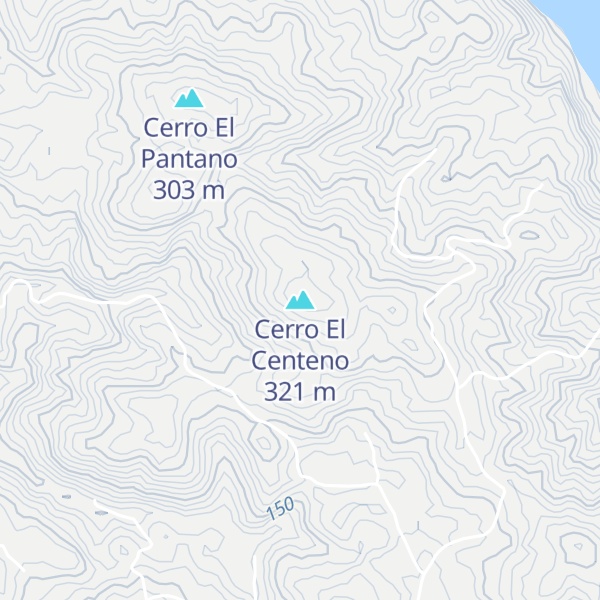 Map of Cerro El Centeno