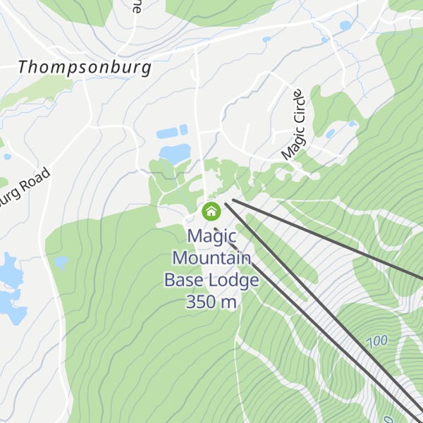 Map of Magic Mountain Base Lodge