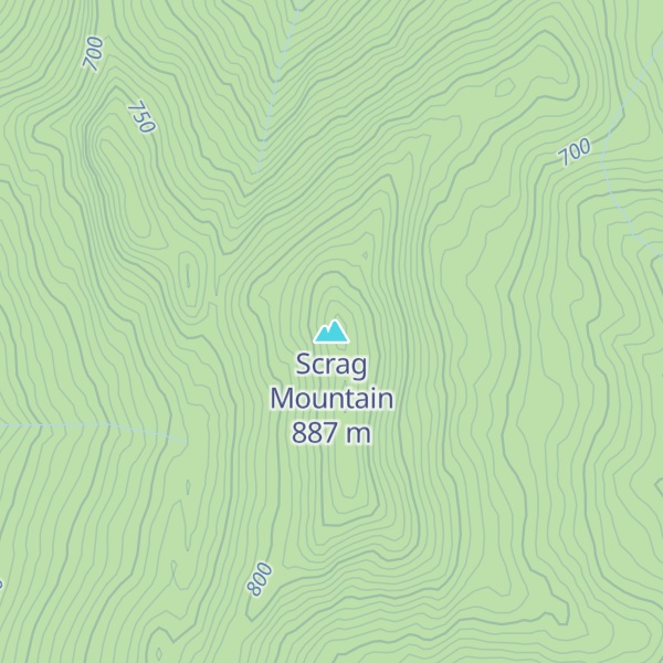 Map of Scrag Mountain