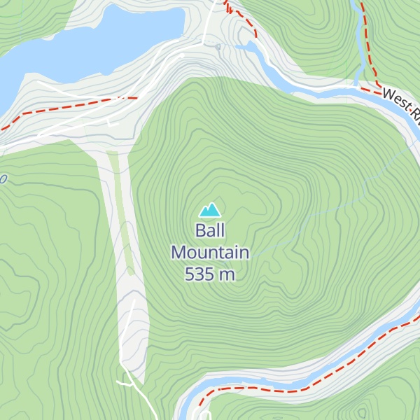 Map of Ball Mountain