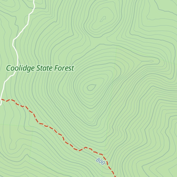 Map of Salt Ash Mountain