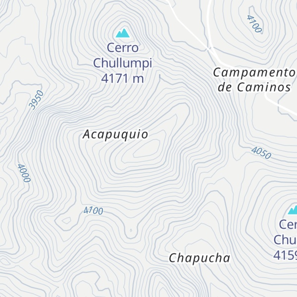 Map of Cerro Paila Paila