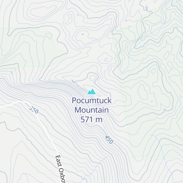 Map of Pocumtuck Mountain