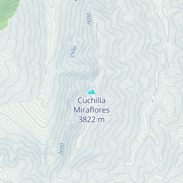 Map of Cuchilla Miraflores